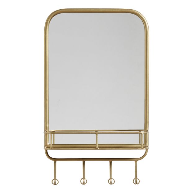 Mirror With Shelf Hooks Smallable Home Design Mirror With Shelf Hooks Smallable