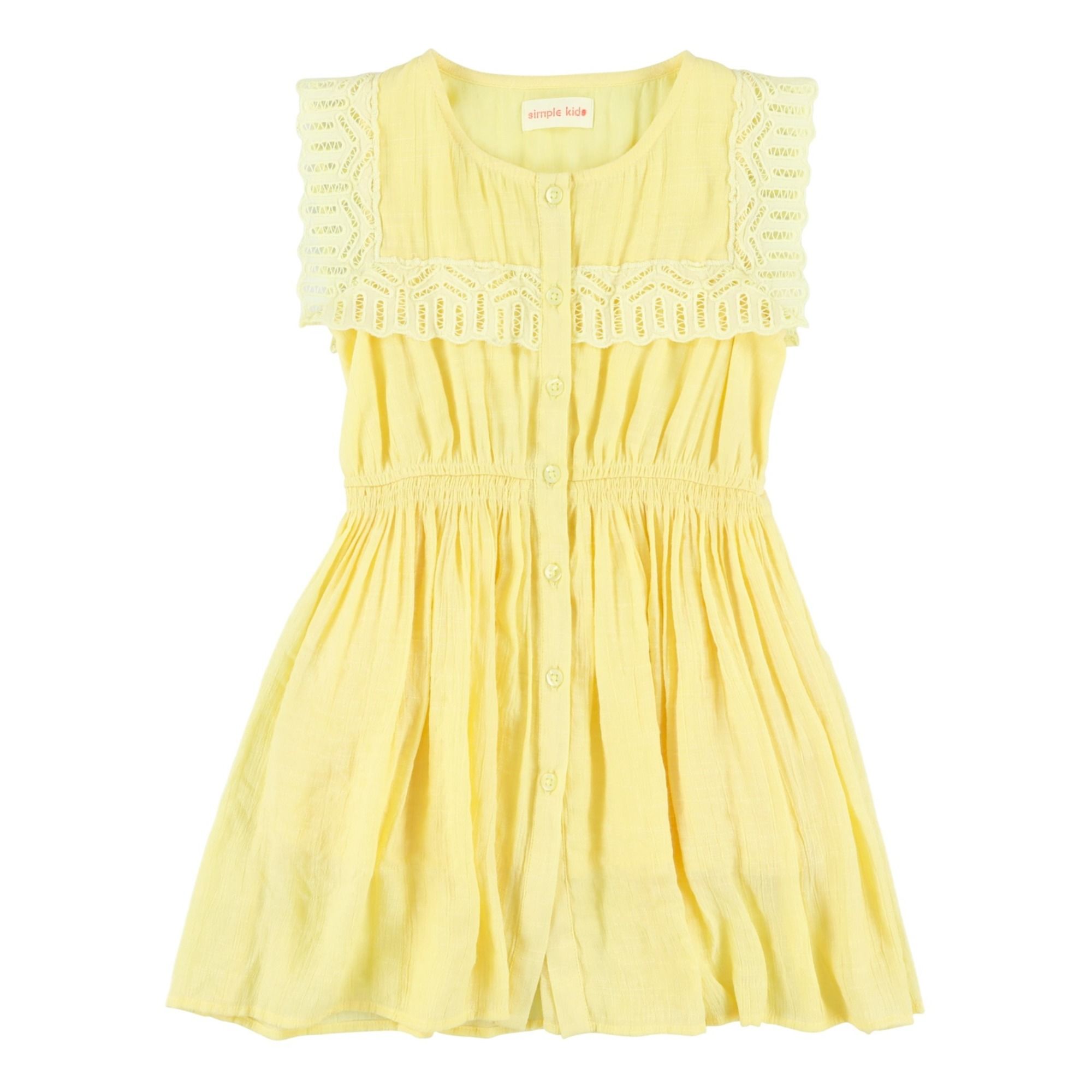 Simple Kids - Robe Raven - Fille - Jaune pâle