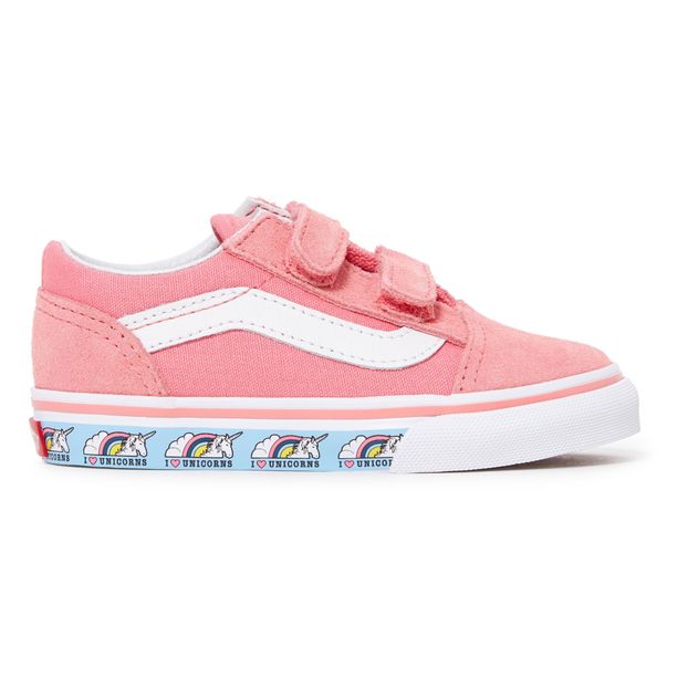 Licornes Vans Old Baskets Chaussure Scratchs Skool Suede Rose dCoerxBW