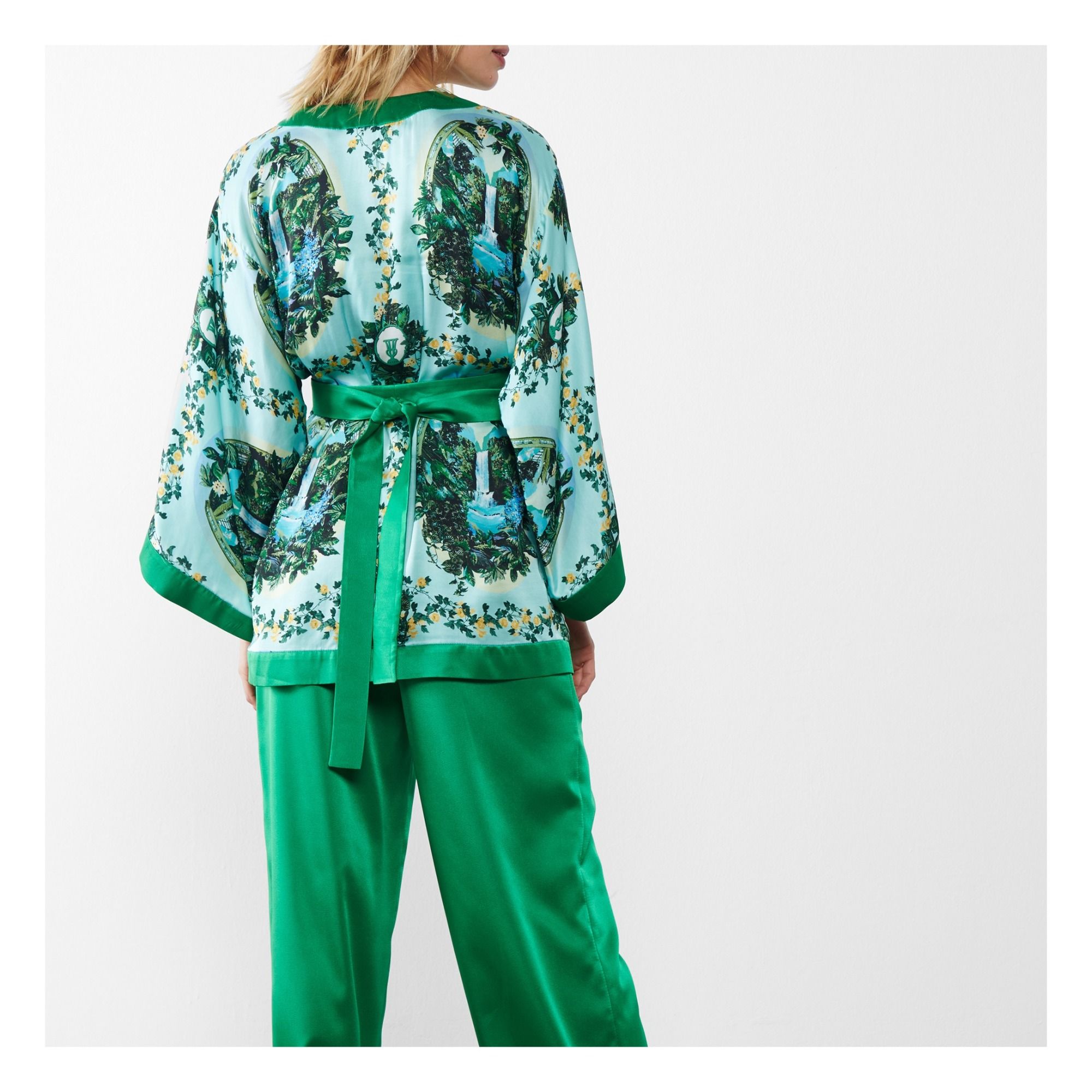 Aegle kimono Green Fête Impériale Fashion Adult