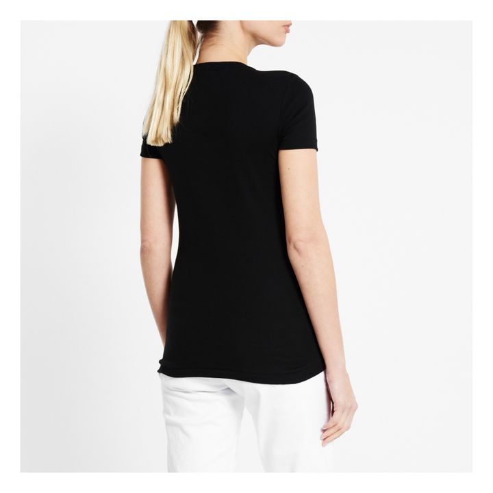 Camiseta Algodón - Colección Mujer  | Negro- Imagen del producto n°3
