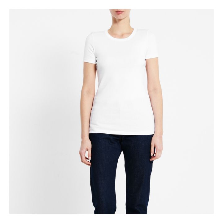 T-Shirt Uni - Collection Adulte  | Blanc- Image produit n°2