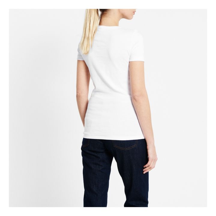 T-Shirt Uni - Collection Adulte  | Blanc- Image produit n°3