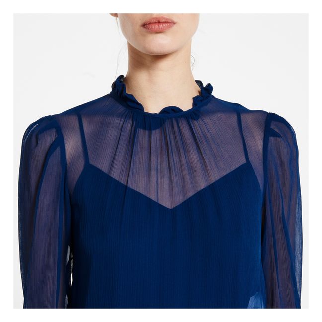 Seidenkleid  | Navy