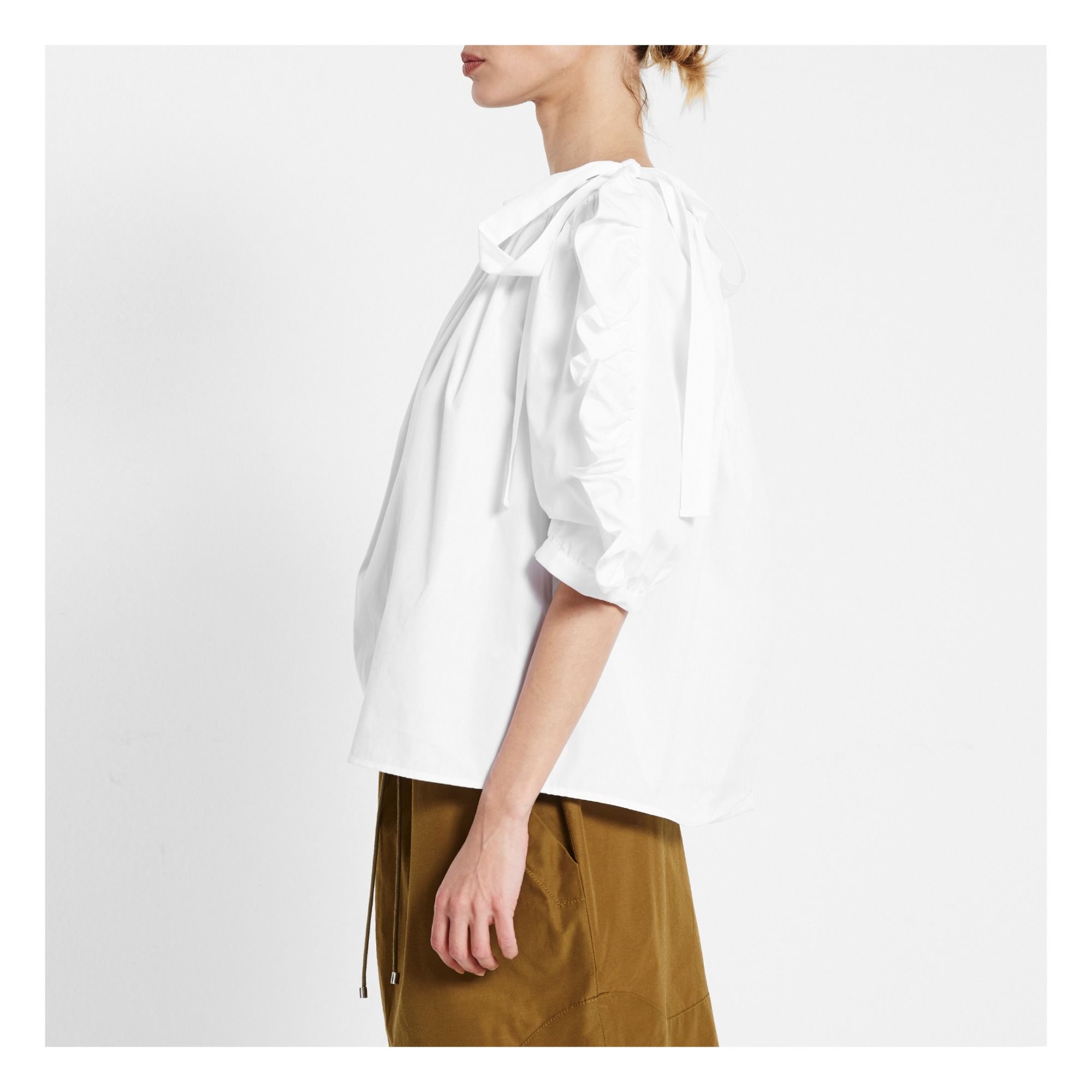 see by chloe ruched sleeve top