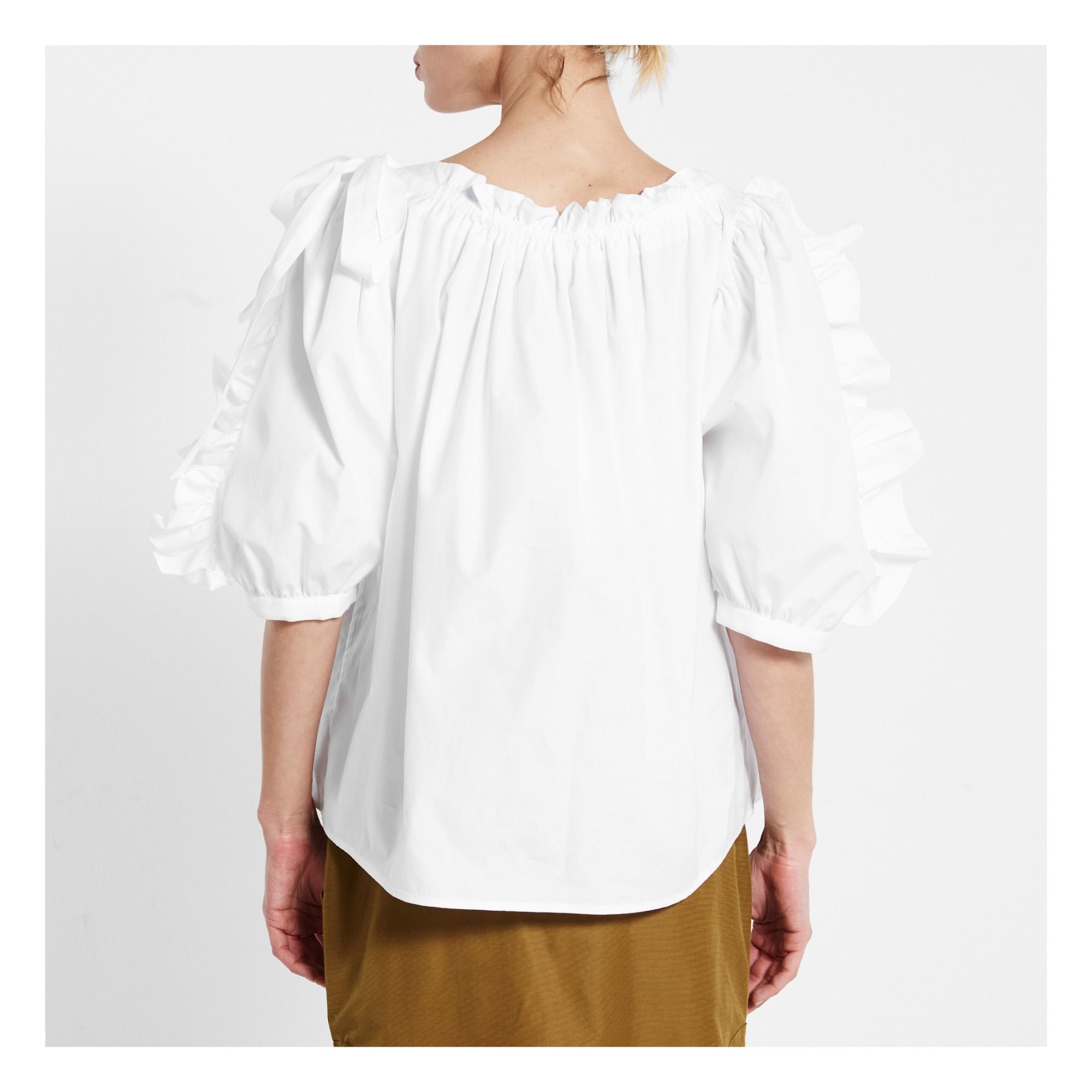 see by chloe ruched sleeve top