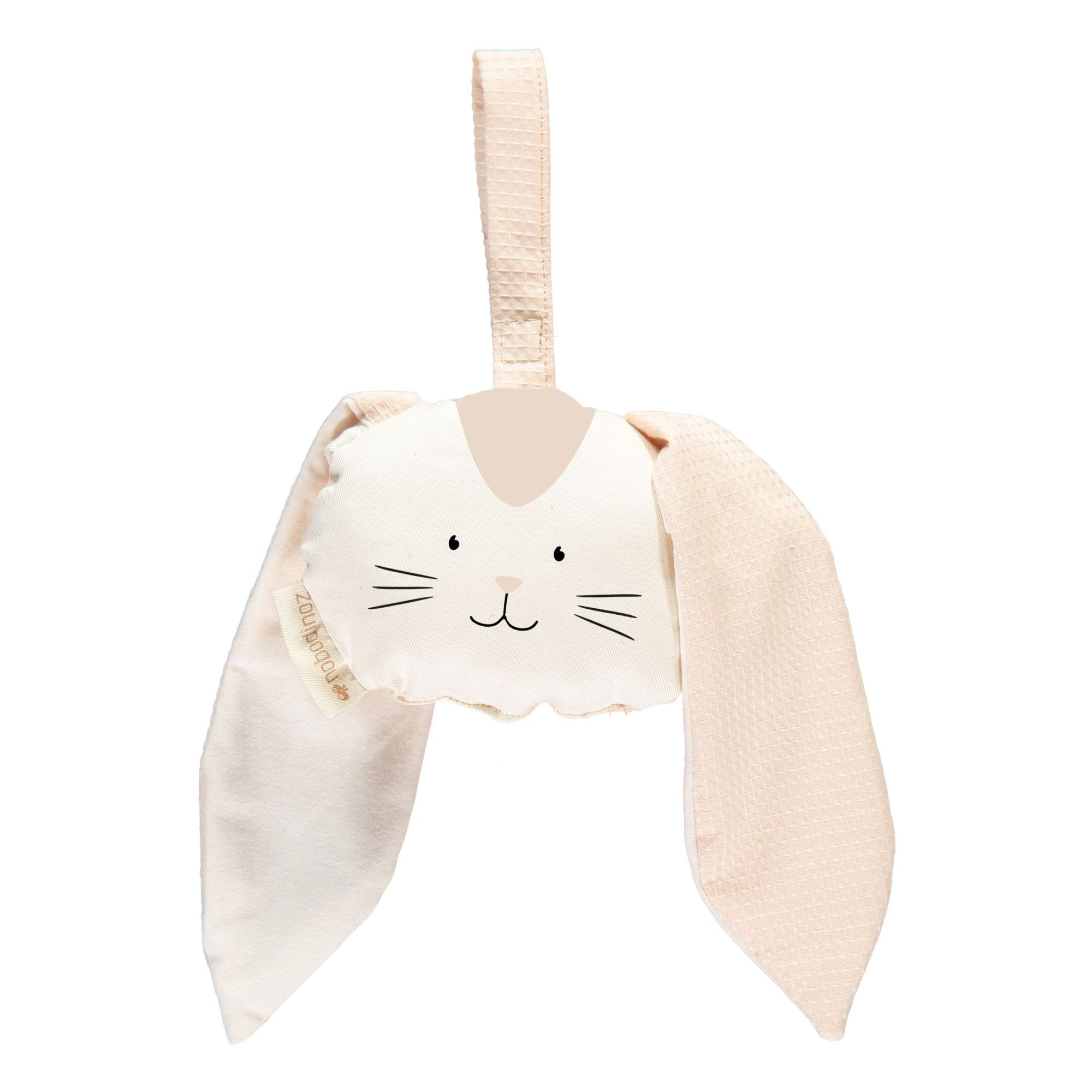 Nobodinoz - Mobile à suspendre en coton bio Lapin - Blanc