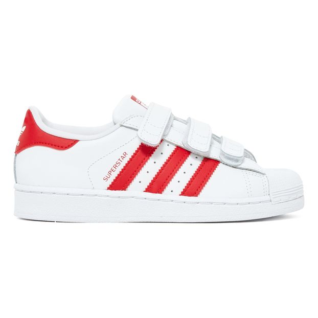 Superstar Velcro Trainers Red Adidas 