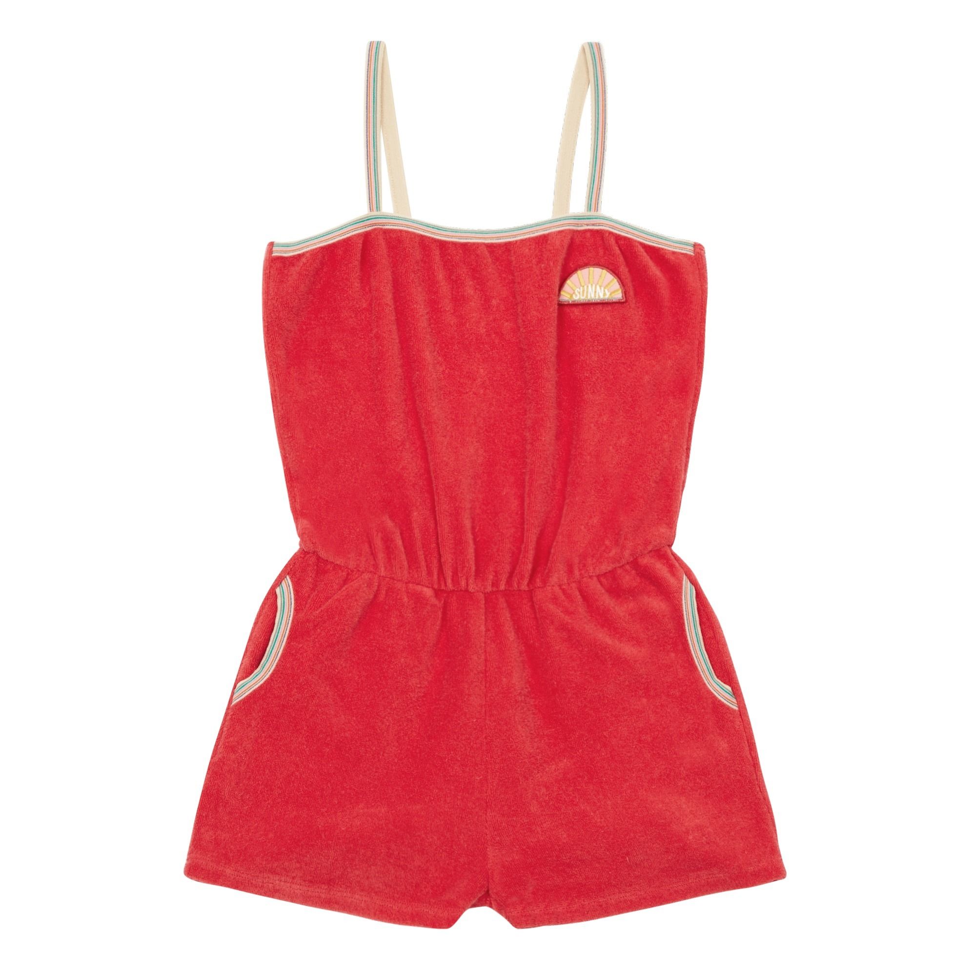sunny girl linen playsuit