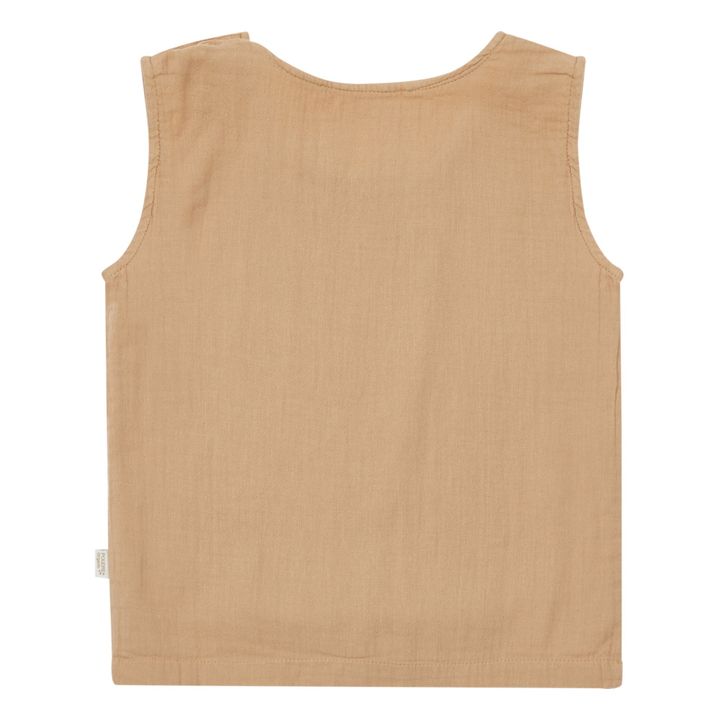 Camiseta de Tirantes Doble Gasa Ceylan | Camel- Imagen del producto n°4