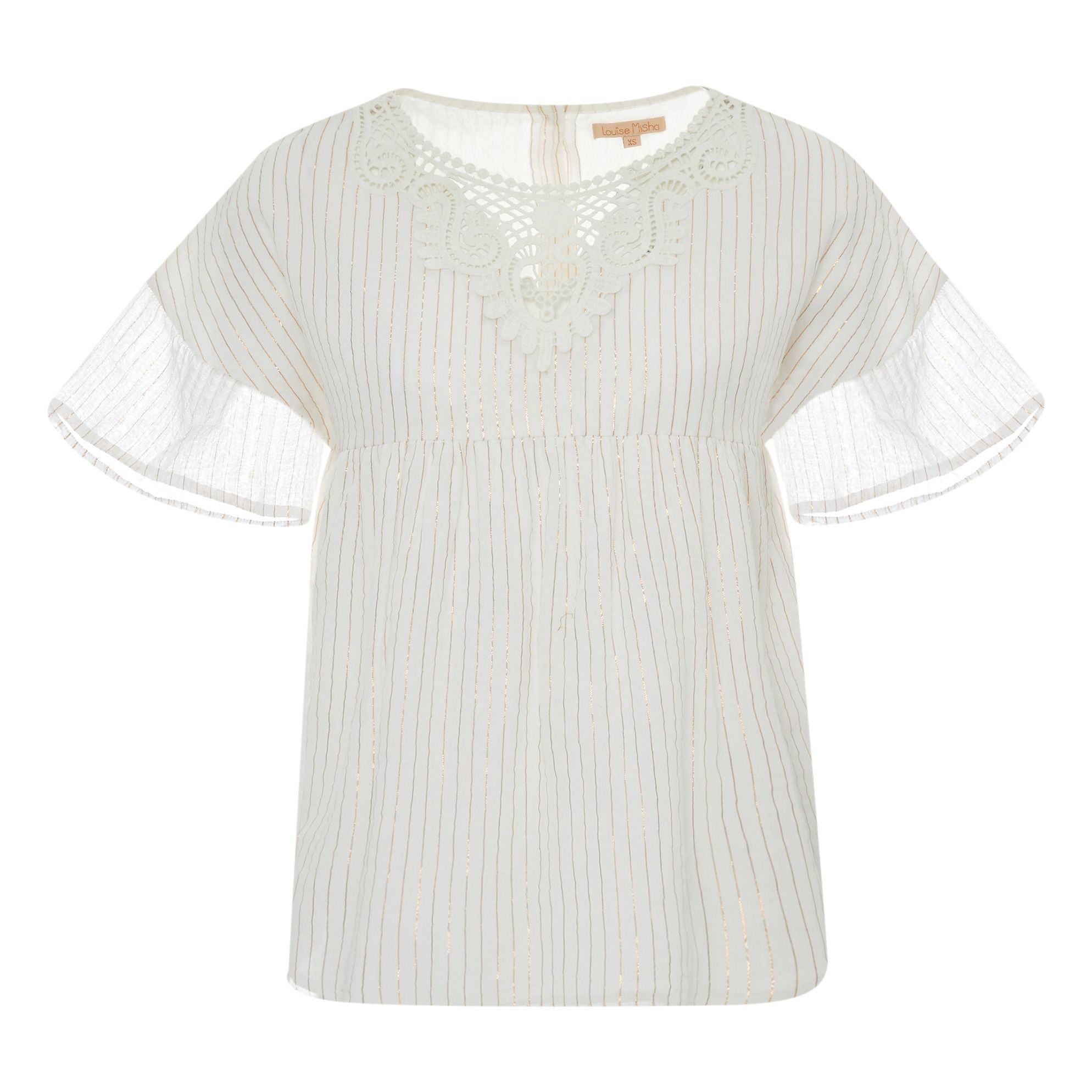 Louise Misha - Blouse Vairao - Collection Femme - - Blanc