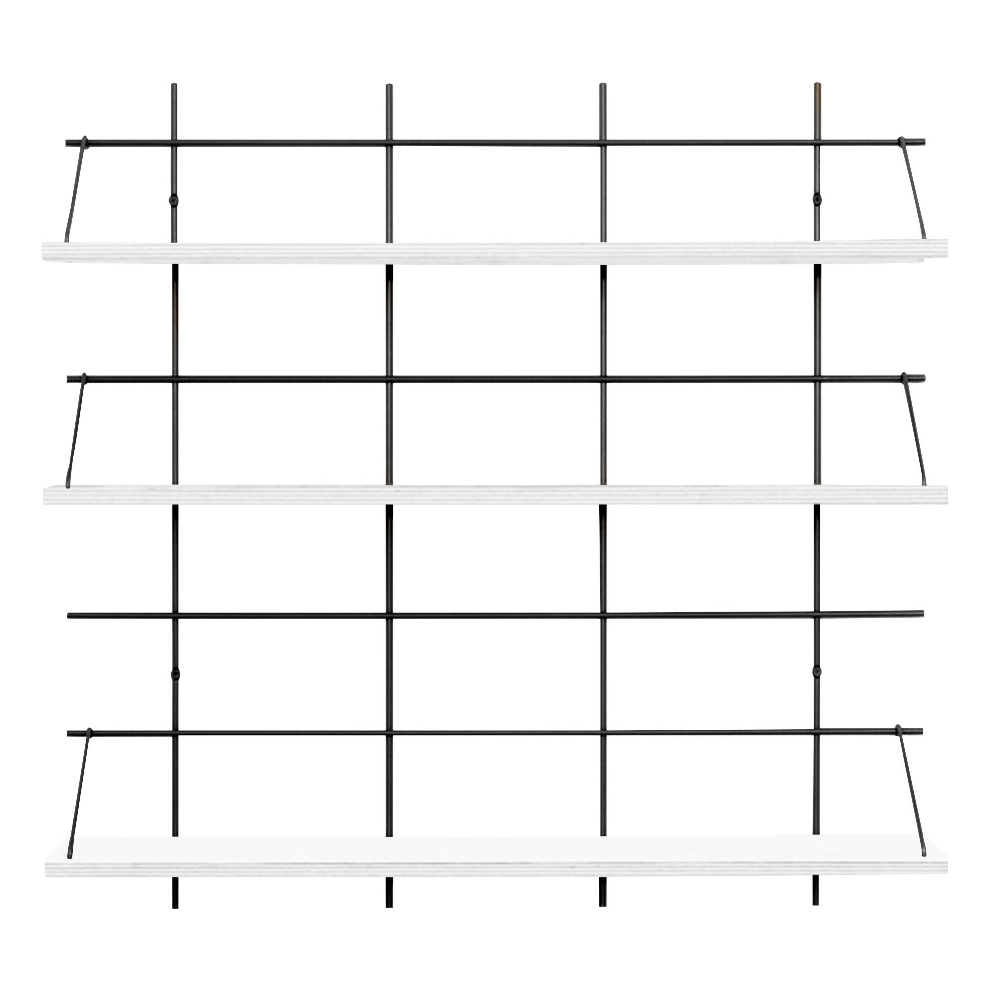 Gassien - Etagère 8 Khadija base noire - Blanc