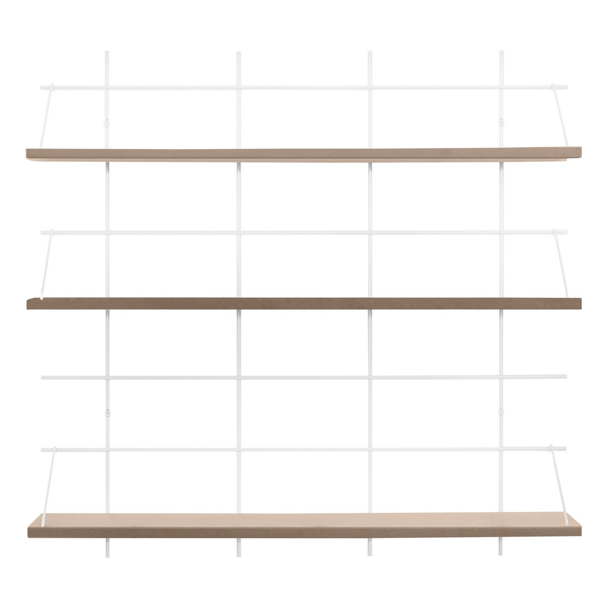 Gassien - Etagère 8 Khadija base blanche - Bouleau