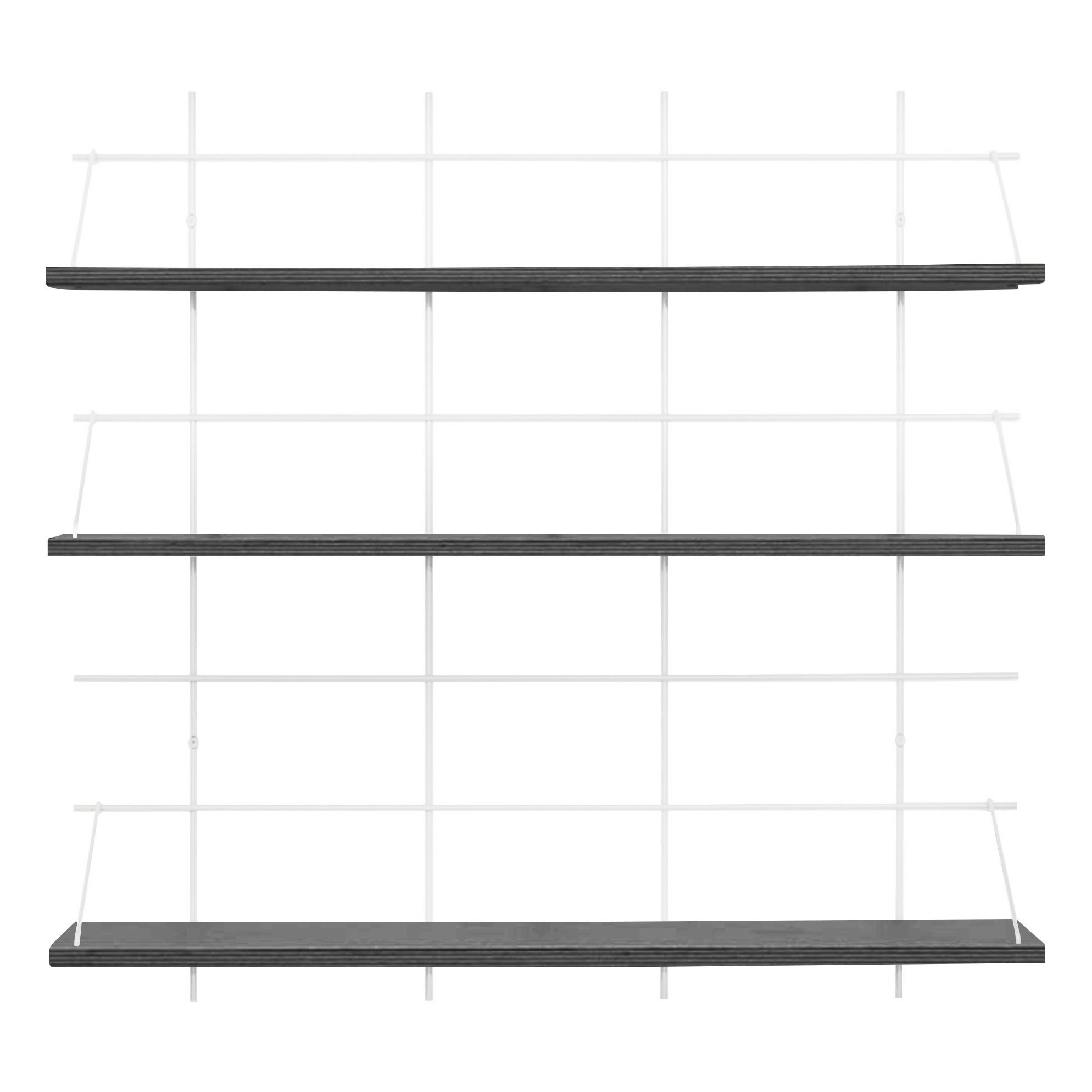 Gassien - Etagère 8 Khadija base blanche - Noir