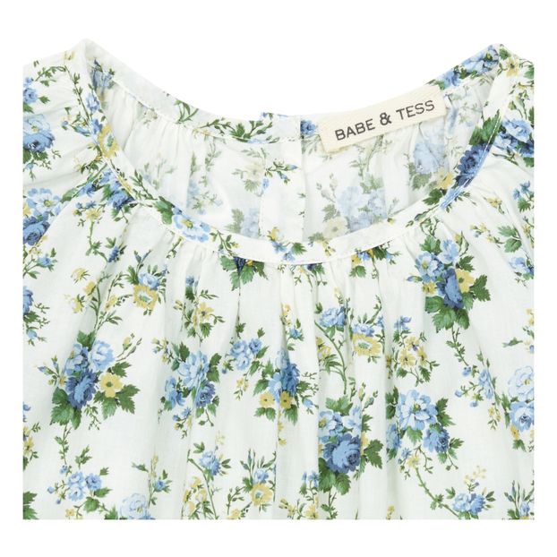 blue floral baby dress
