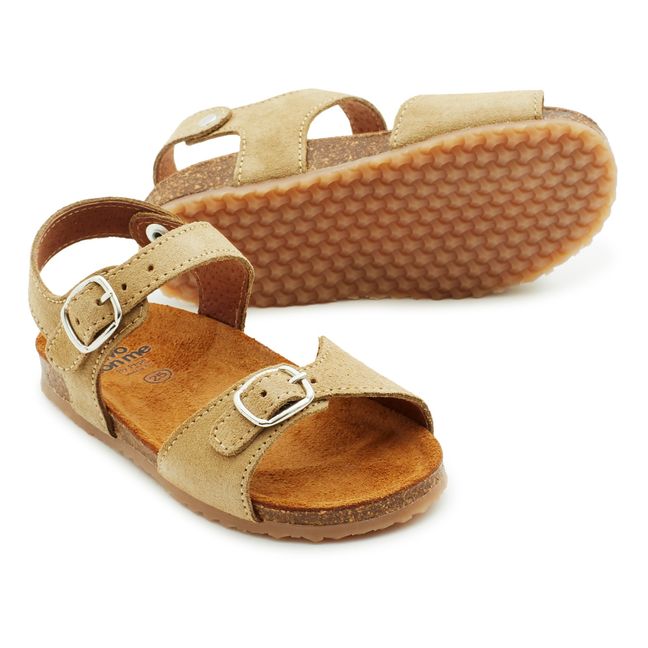 Two Con Me - Buckle sandals Camel