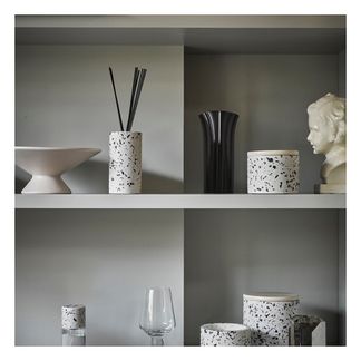 HKliving Bougie Terrazzo - Noix de coco-product