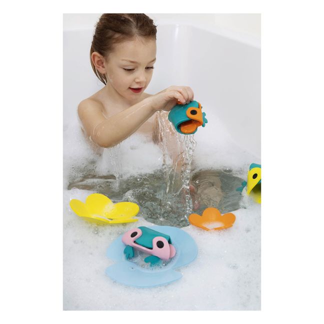 Frog pond bath toys - set of 6