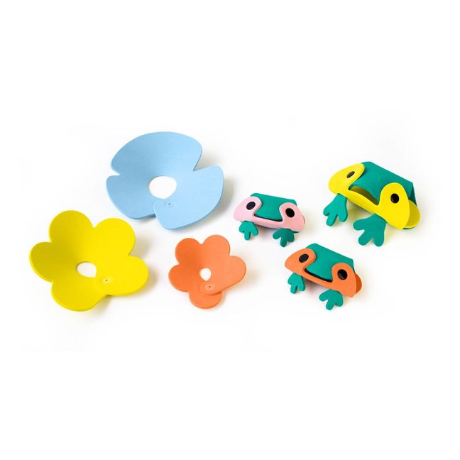Frog pond bath toys - set of 6