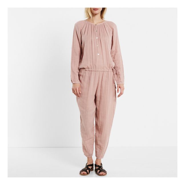 Naia Buttoned Jumpsuit - Women's Collection Dusty Pink S007
