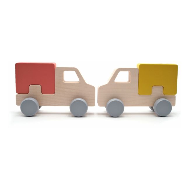 Stoßauto aus Holz