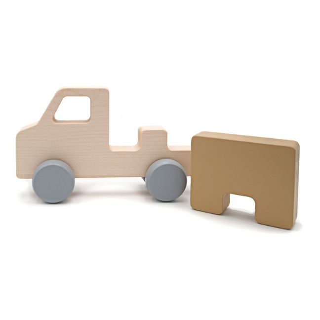 Stoßauto aus Holz
