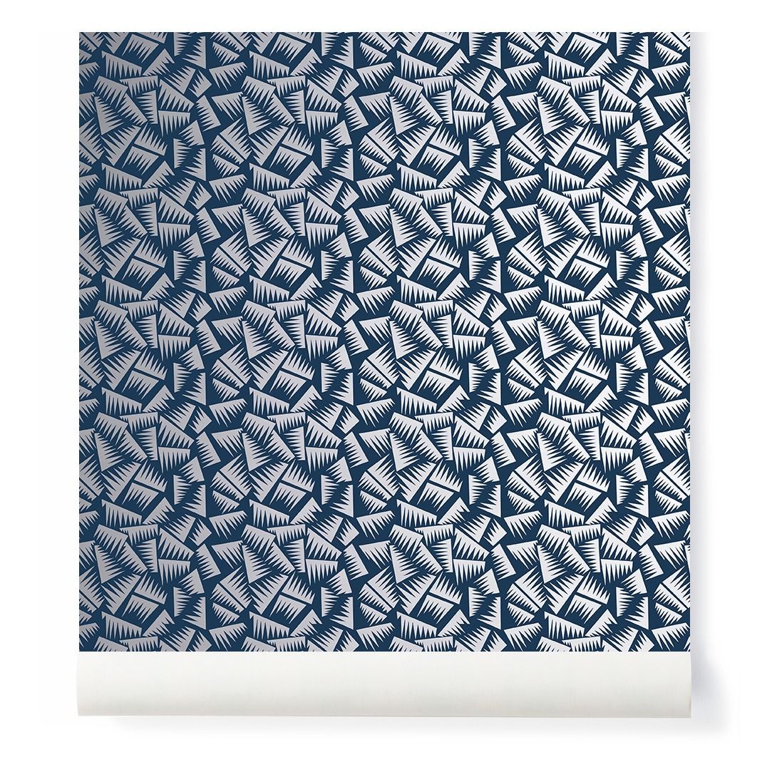 Jer Wallpaper, Jacques Emile Ruhlmann, 2016 Navy blue- Product image n°0