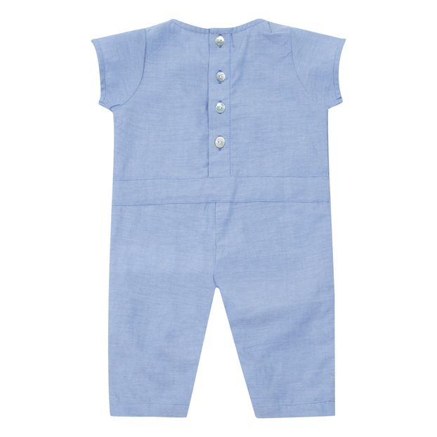 petite chambray jumpsuit