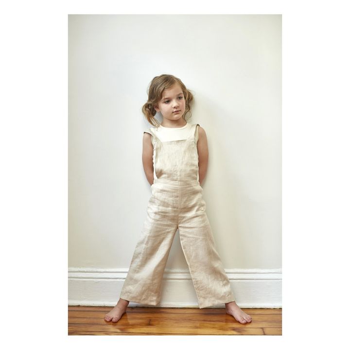 Bacabuche - Linen dungarees - Beige