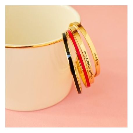 Bracciale aperto regolabile | Nero