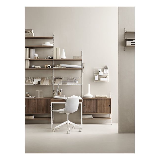 Regal aus Nussbaumholz 78x30 cm - 3er-Set