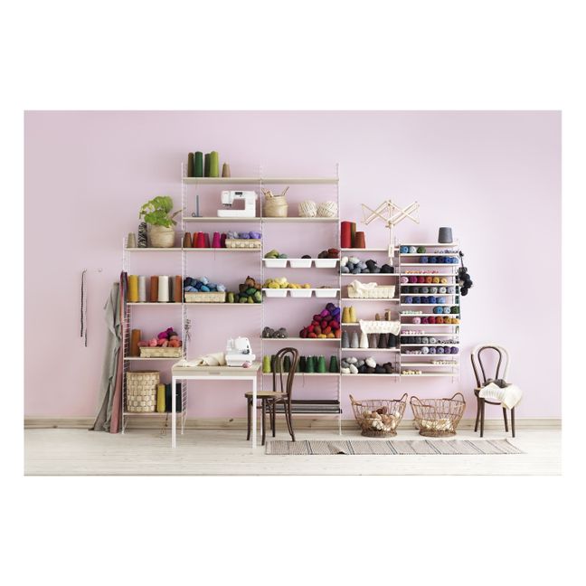 Regale aus Eschenholz 78x30 cm - 3er-Set