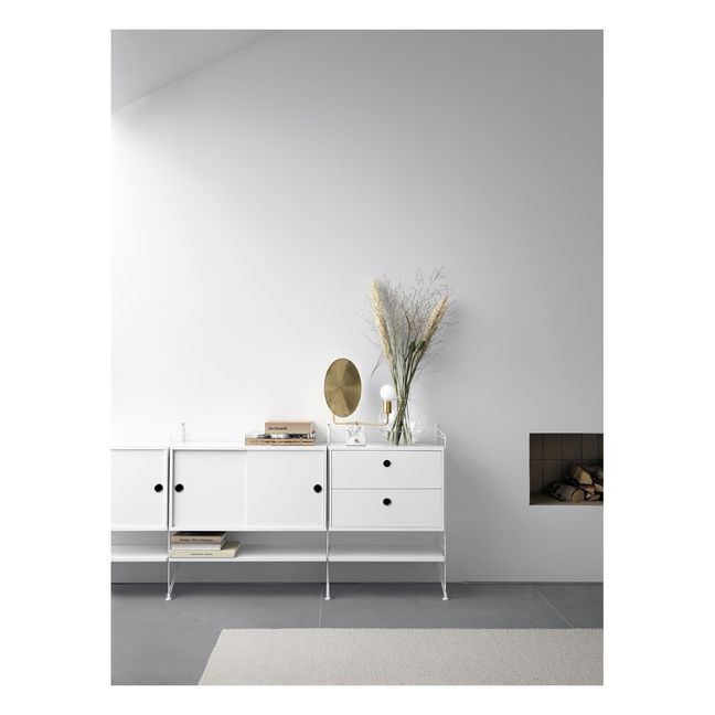 Chest of drawers in oak, 2 drawers, 58 x 30 cm