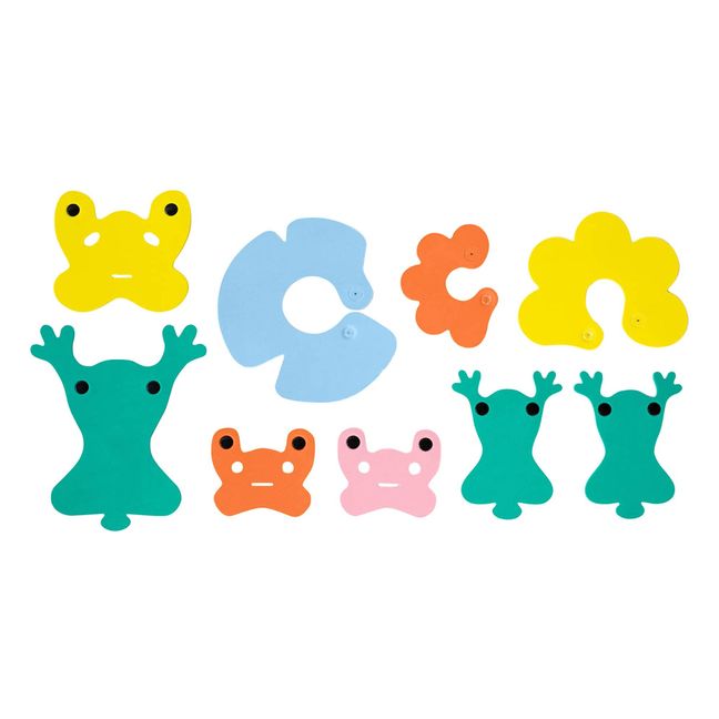 Frog pond bath toys - set of 6