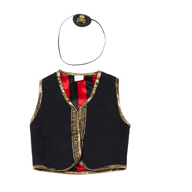 Chaqueta de pirata y parche para ojo