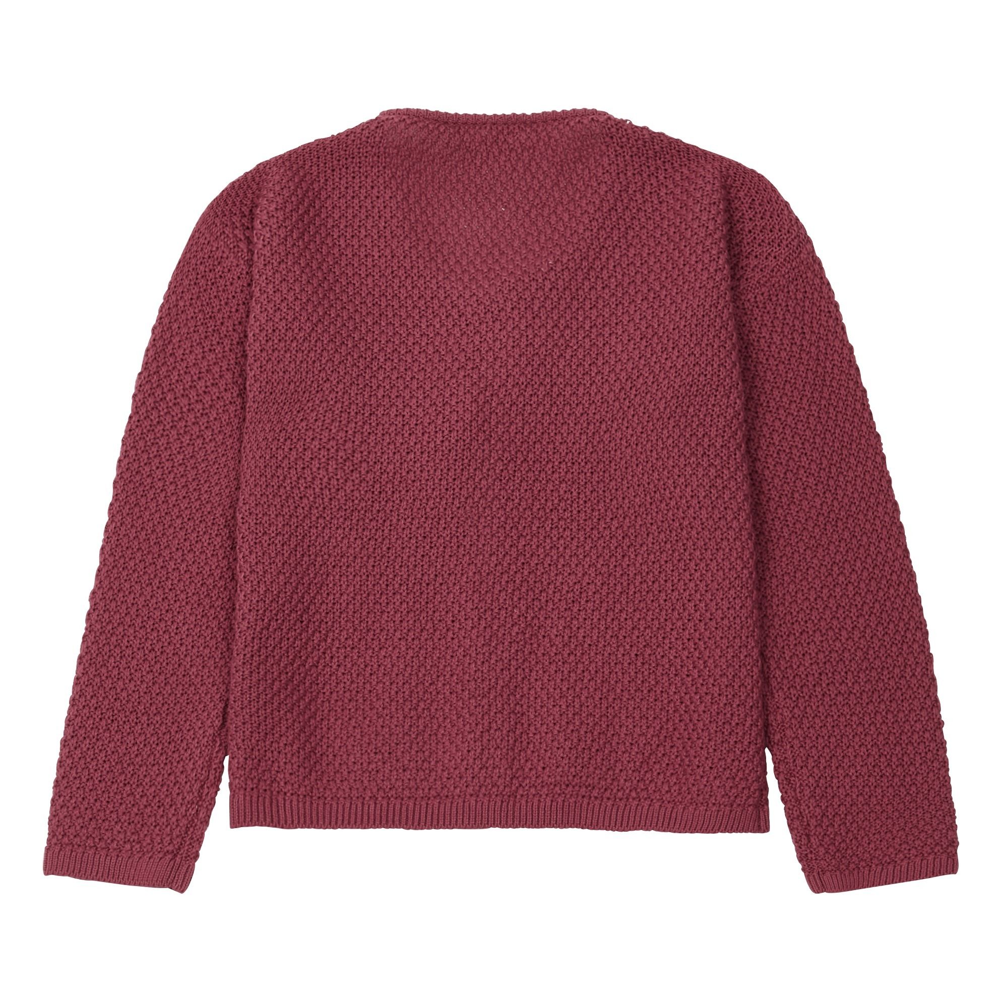 Textured cardigan Raspberry red Zhoe & Tobiah Fashion Baby