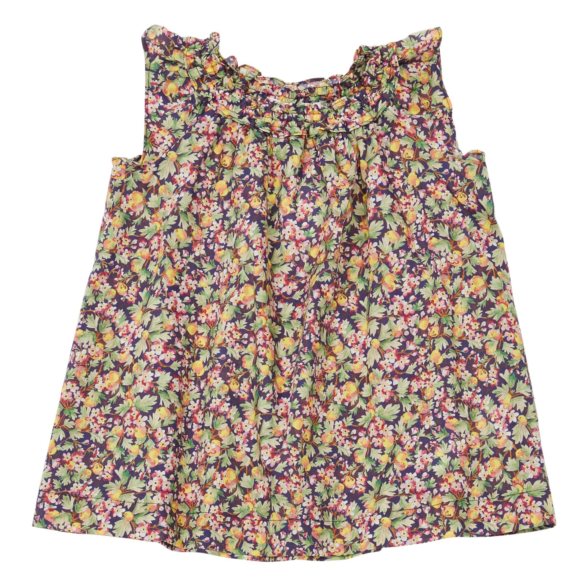 Bonpoint - Robe Liberty Goldina - Fille - Aubergine