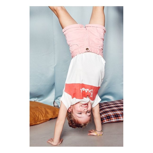 Camiseta Big Bisou Algodón Biológico | Blanco