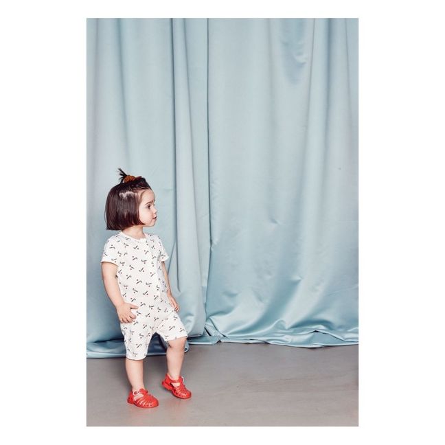 Tutina Short Bacio Cotone Bio  | Bianco