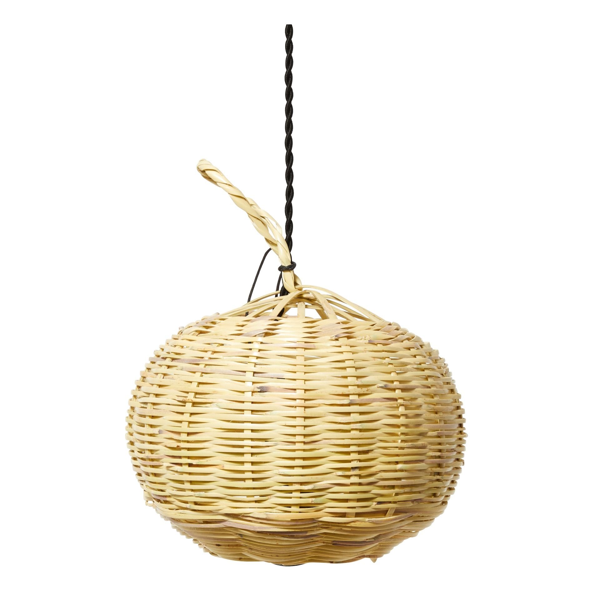 Cosydar - Suspension boule en osier - Naturel