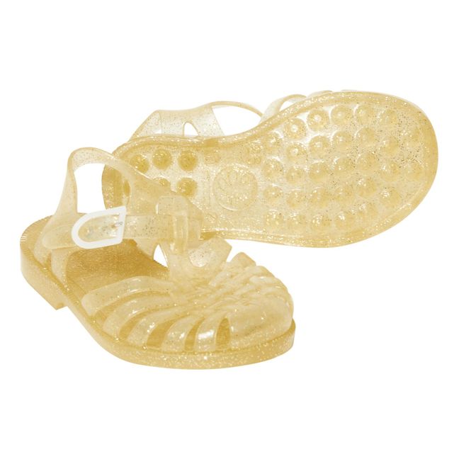 Sun Jelly Shoes | Gold