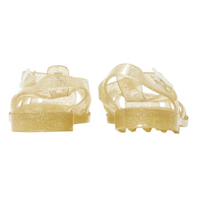 Sandalias de plástico | Dorado