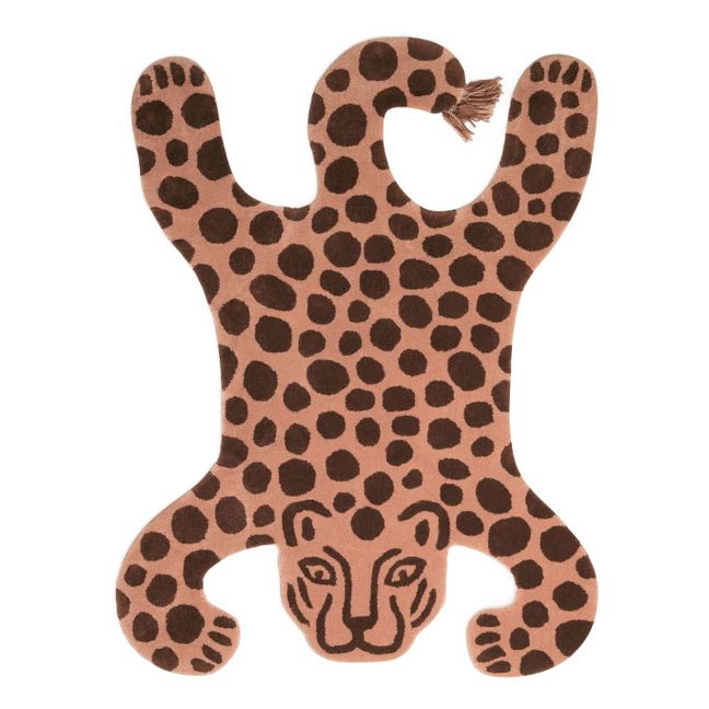 Tappeto Safari Leopardo 160x118 cm | Rosso mattone