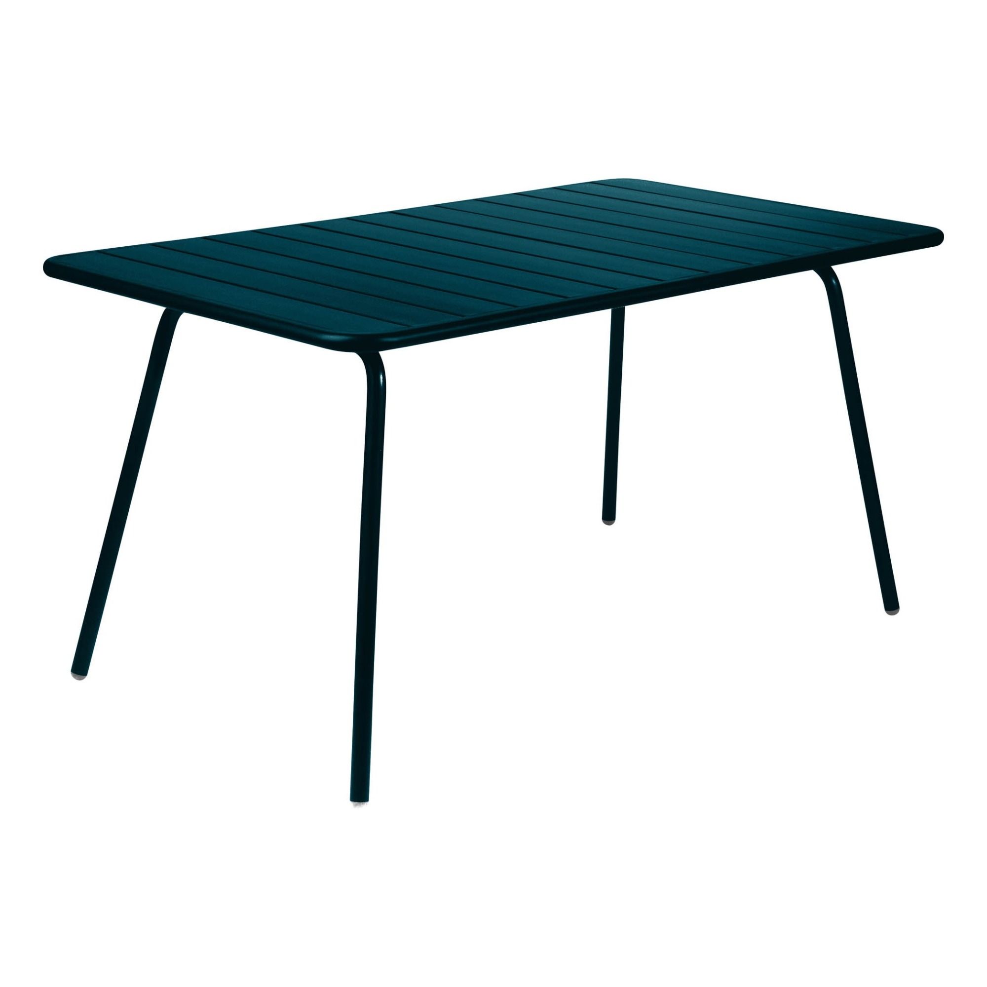 Fermob - Table Luxembourg 143x80 cm en aluminium - Bleu Acapulco