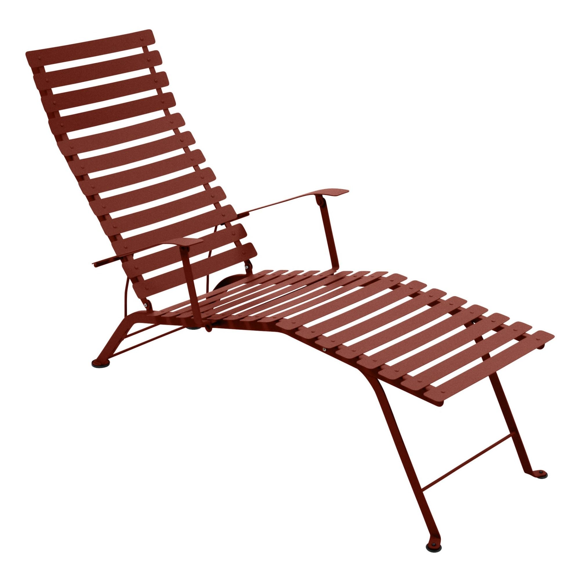 Fermob - Chaise longue Bistro en acier - Ocre Rouge