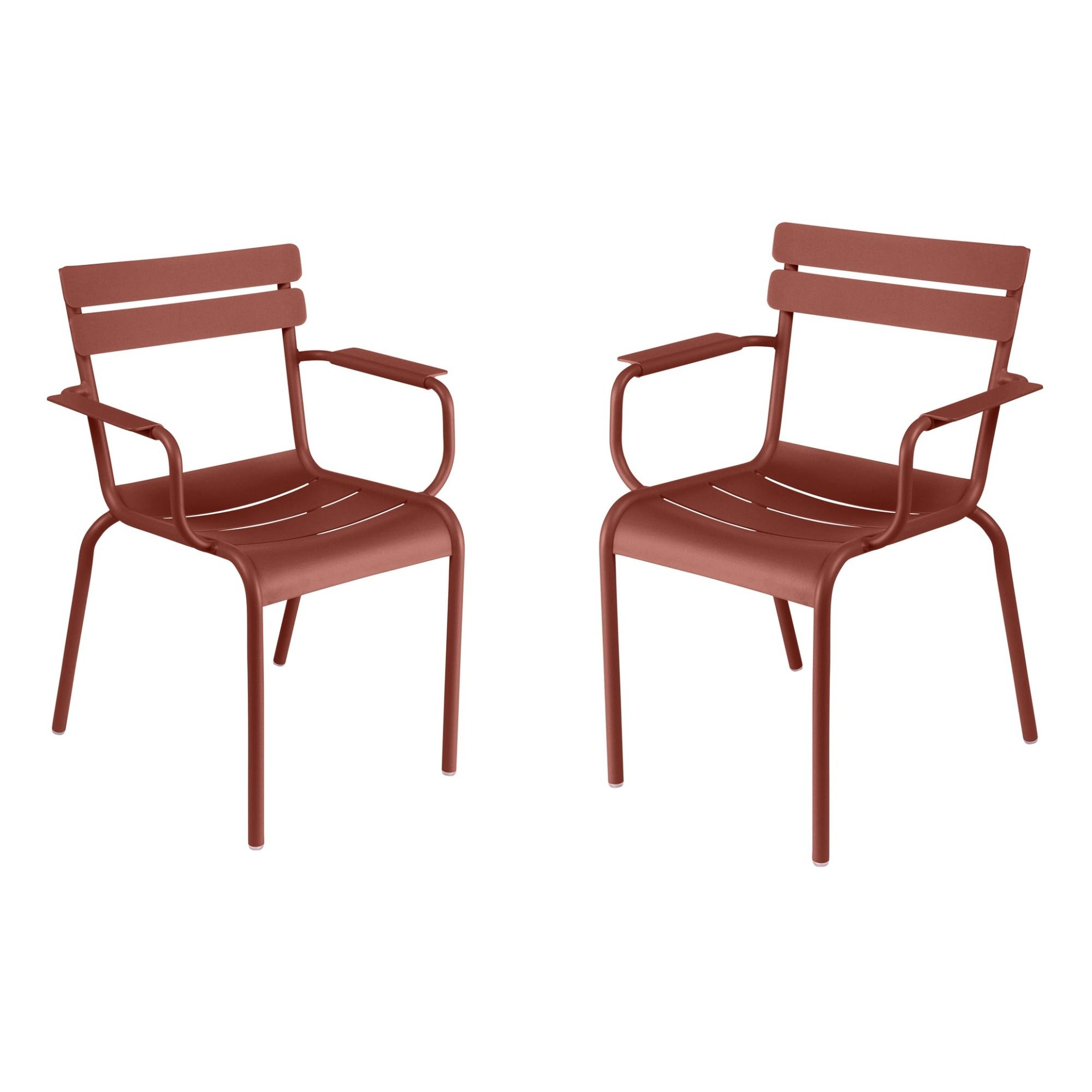 Fermob - Bridge Luxembourg en aluminium - Set de 2 - Ocre Rouge