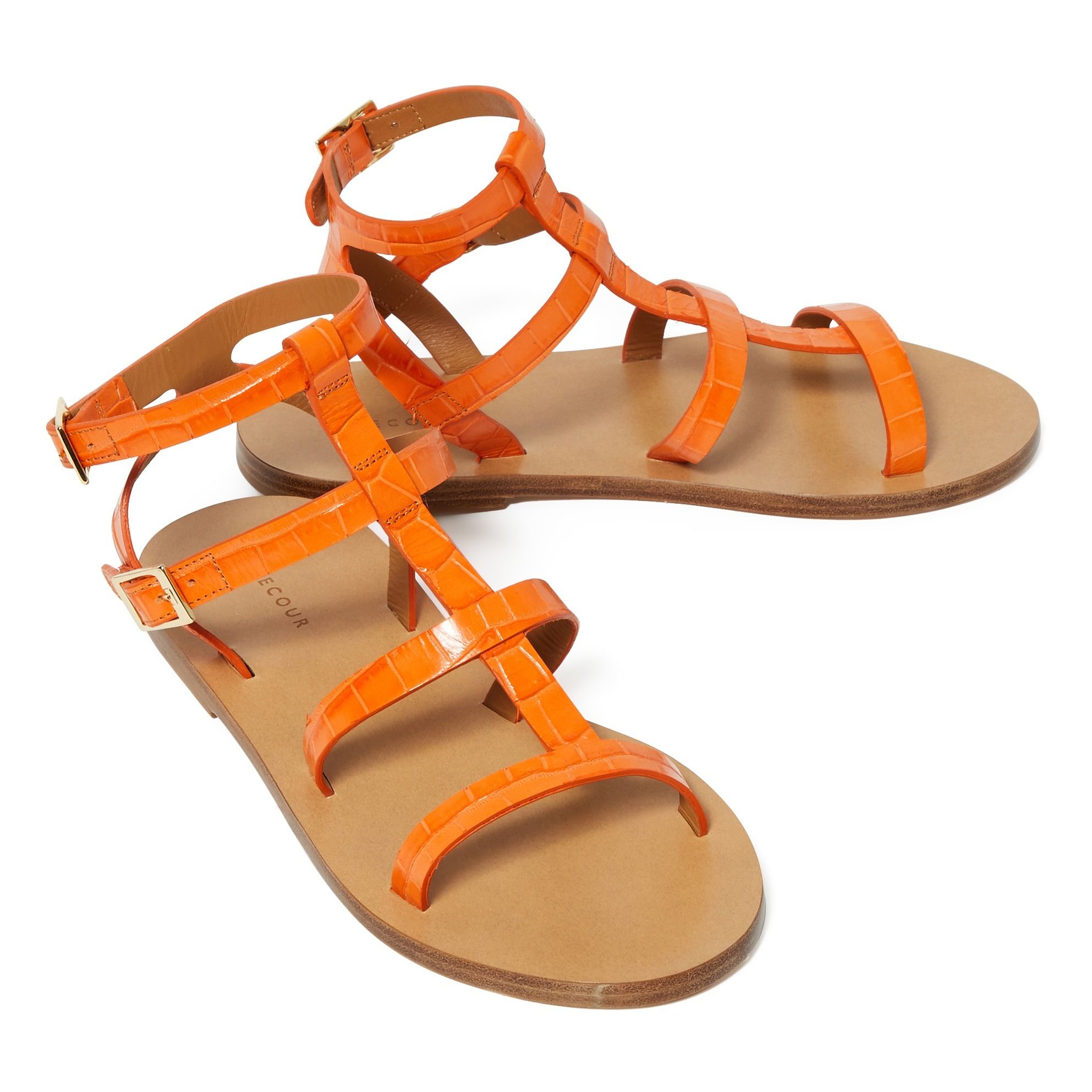 n ° 200 Sandals Orange Rivecour Shoes Adult