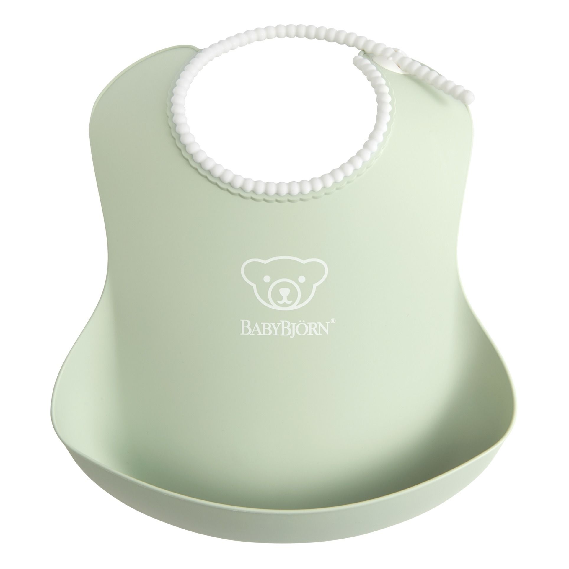 BabyBjorn - Bavoir en silicone - Vert pâle