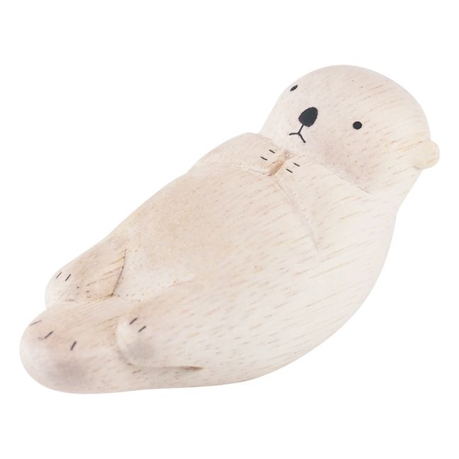 Figurine en bois Loutre