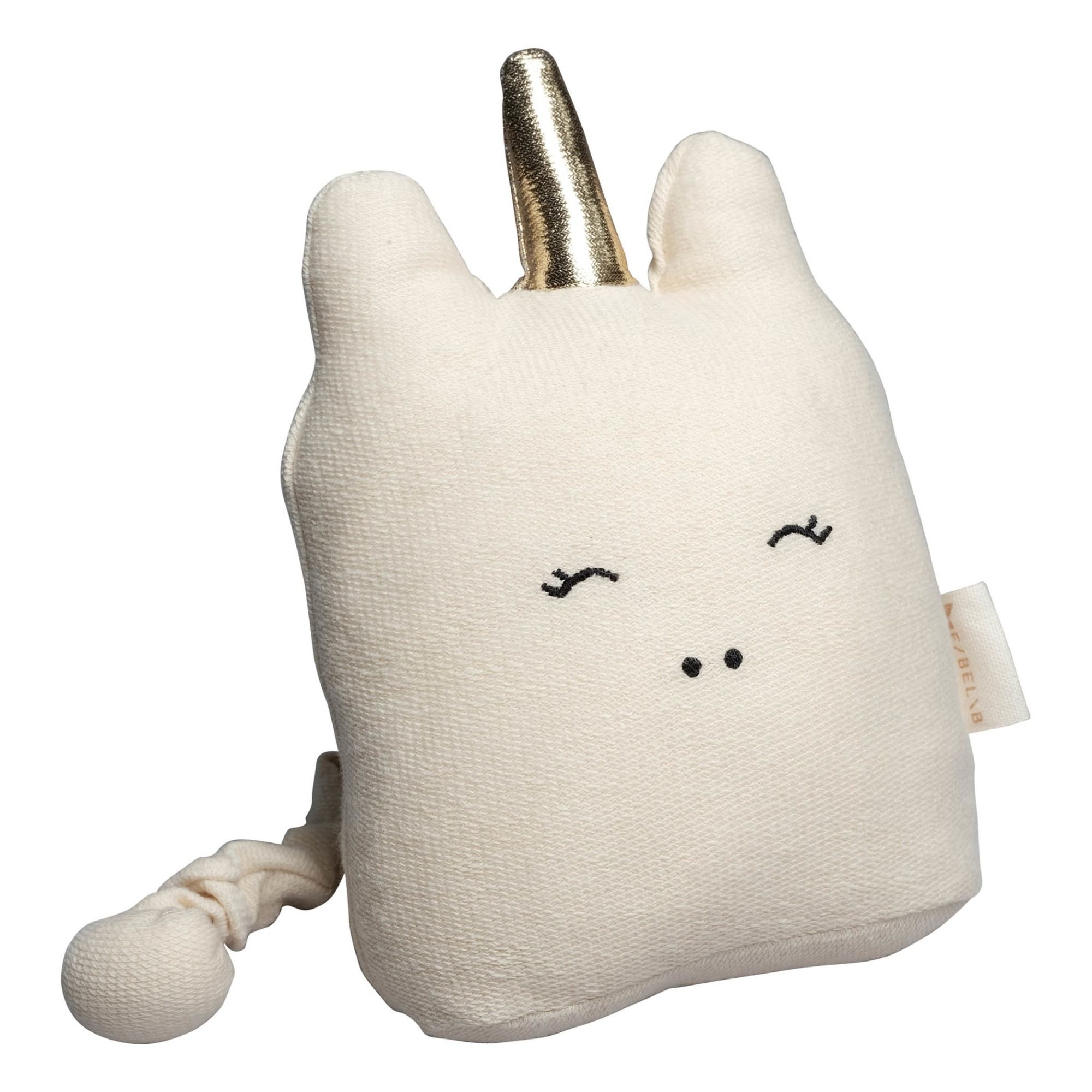 Fabelab - Mobile musical en coton bio Licorne - Blanc